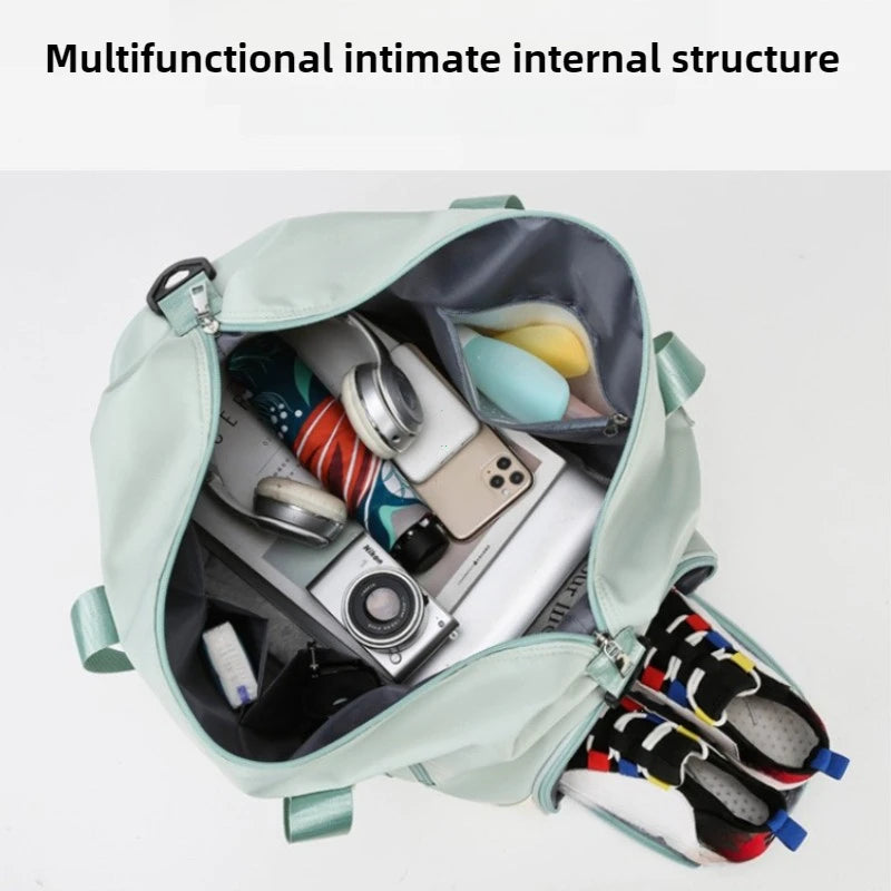 Women Gym Bags Travel Sports Dry Wet Separation Fitness Yoga Bag Swimming Training Handbag Short-Distance Shoulder Crossbody Bag